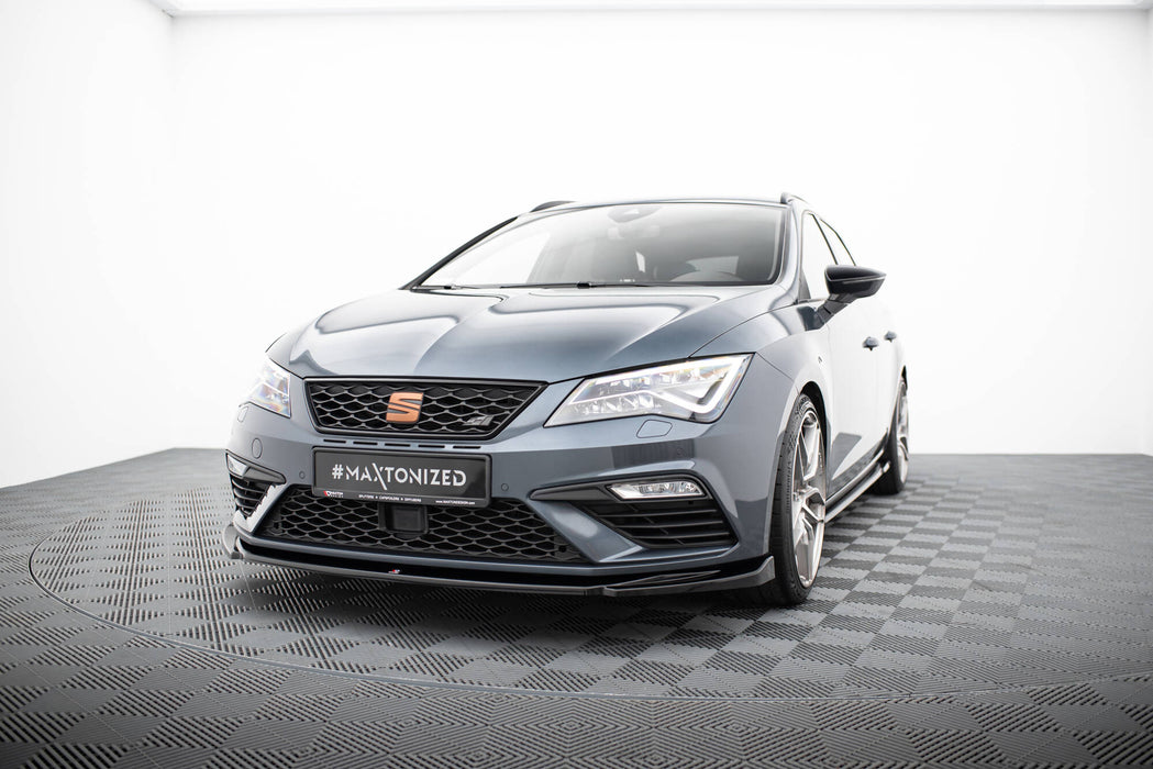 Maxton Design Front Splitter V.5 Seat Leon Cupra / FR Mk3 FL