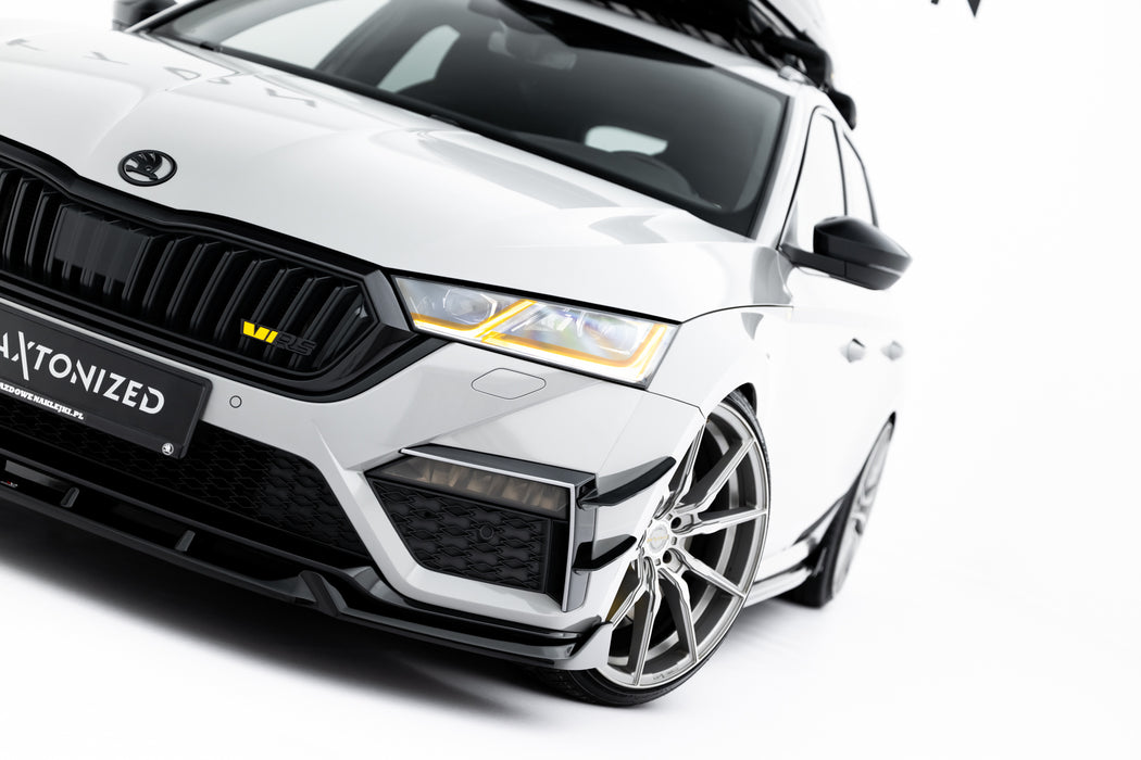 Maxton Design Front Splitter V.5 Skoda Octavia RS Mk4