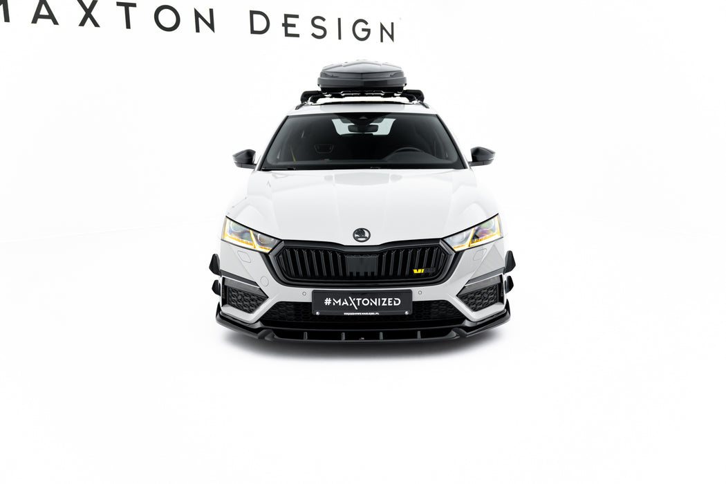 Maxton Design Front Splitter V.5 Skoda Octavia RS Mk4