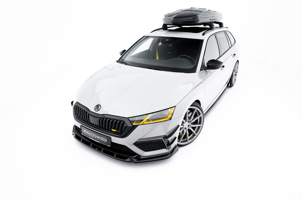 Maxton Design Front Splitter V.5 Skoda Octavia RS Mk4
