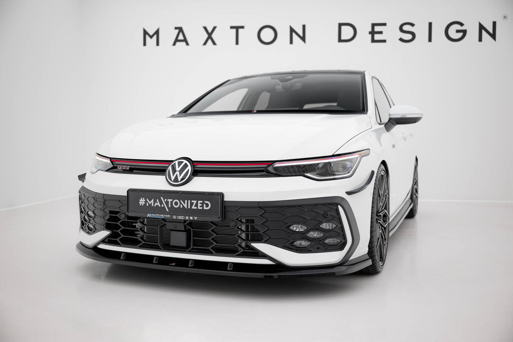 Maxton Design Front Splitter V.5 Volkswagen Golf GTI / GTE / R-Line Mk8 Facelift