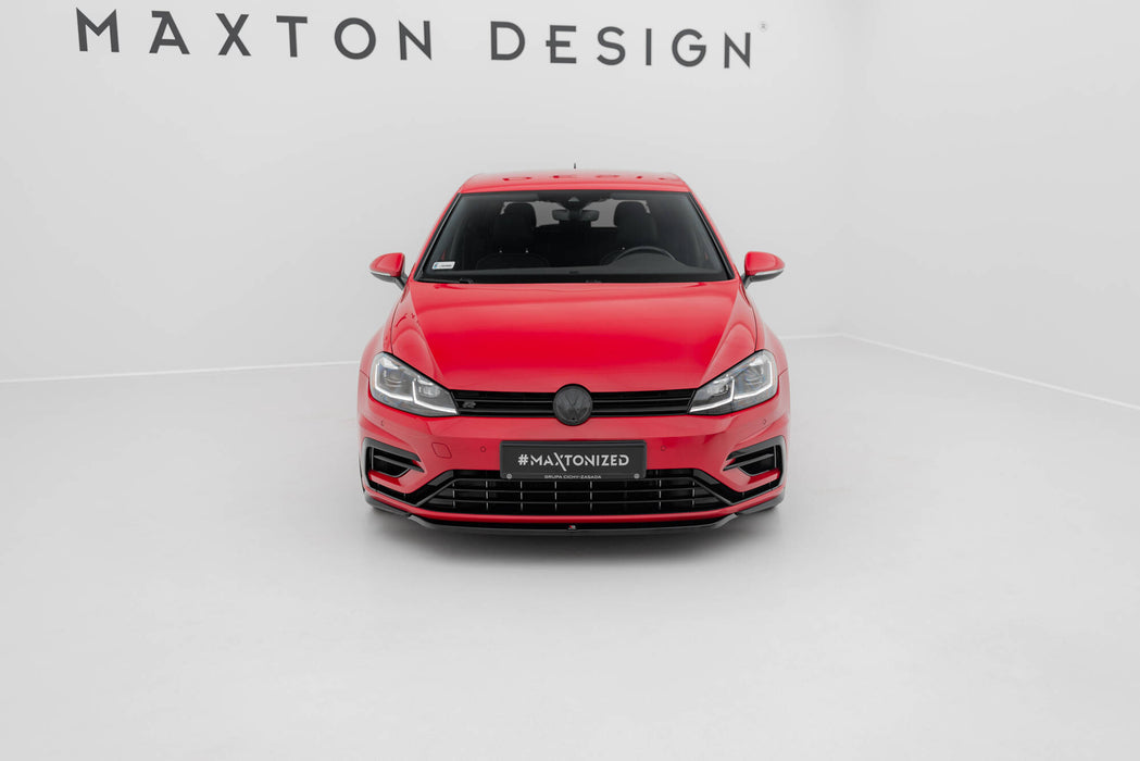 Maxton Design Front Splitter V.5 Volkswagen Golf R / R-Line Mk7 Facelift