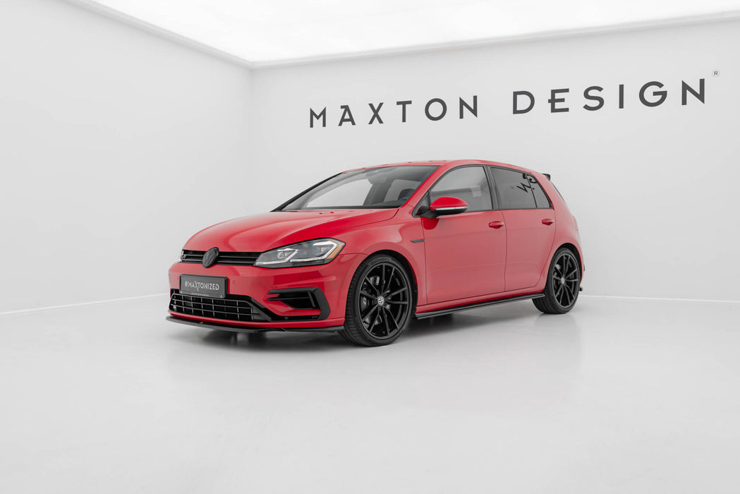 Maxton Design Front Splitter V.5 Volkswagen Golf R / R-Line Mk7 Facelift