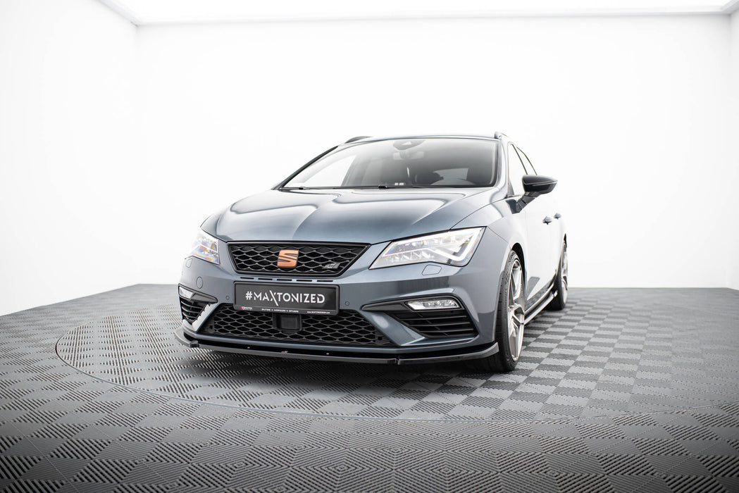 Maxton Design Front Splitter V.6 Seat Leon Cupra / FR Mk3 FL