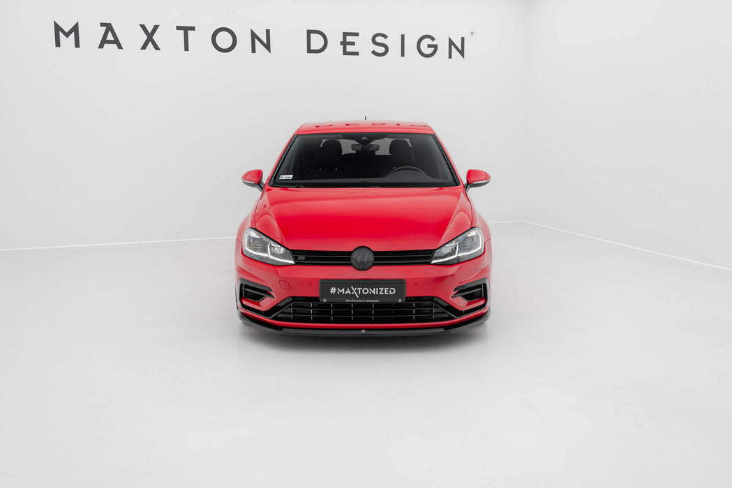 Maxton Design Front Splitter V.6 Volkswagen Golf R / R-Line Mk7 Facelift