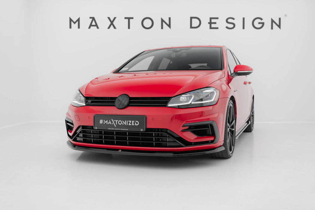 Maxton Design Front Splitter V.6 Volkswagen Golf R / R-Line Mk7 Facelift