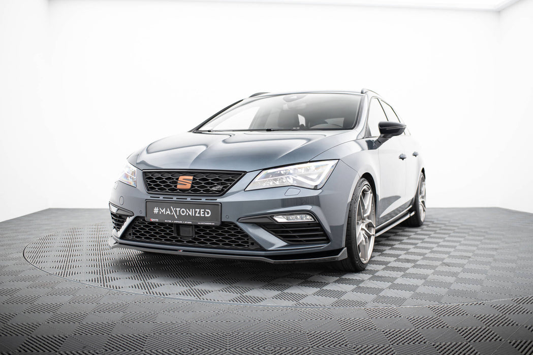 Maxton Design Front Splitter V.7 Seat Leon Cupra / FR Mk3 FL