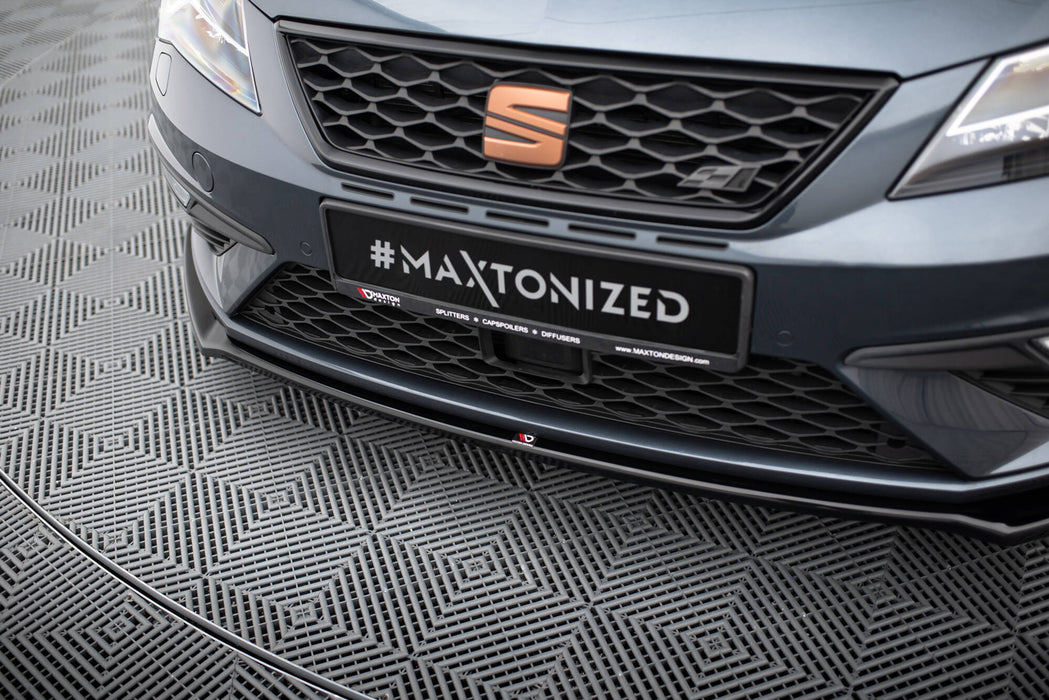 Maxton Design Front Splitter V.7 Seat Leon Cupra / FR Mk3 FL