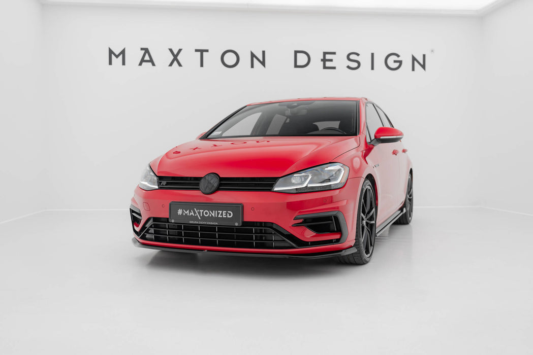 Maxton Design Front Splitter V.7 Volkswagen Golf R / R-Line Mk7 Facelift