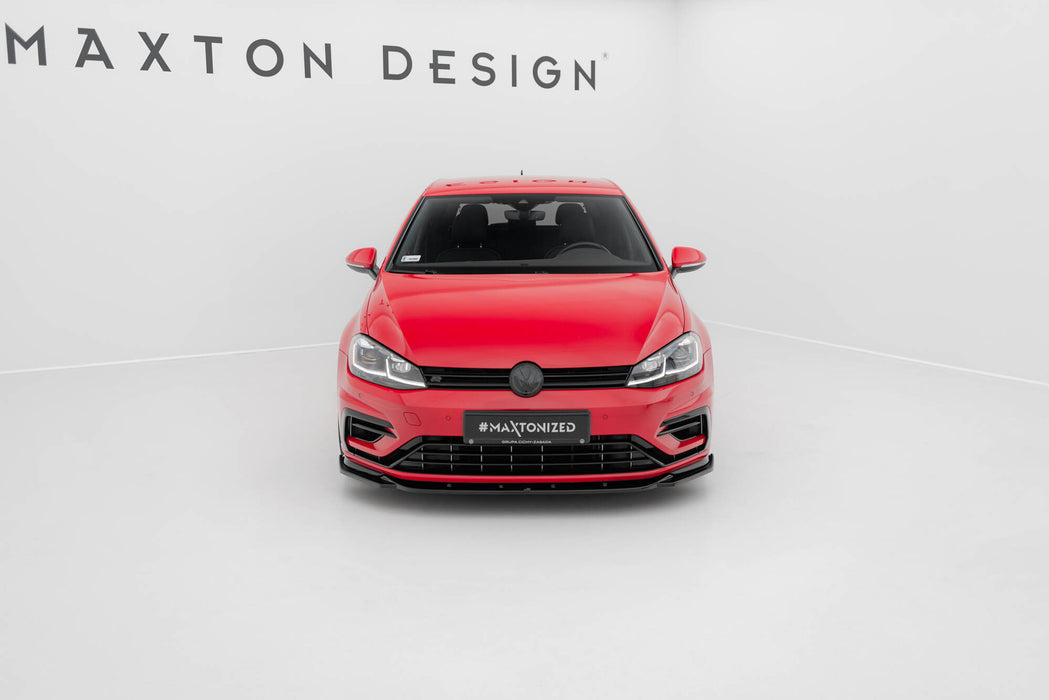 Maxton Design Front Splitter V.9 Volkswagen Golf R / R-Line Mk7 Facelift