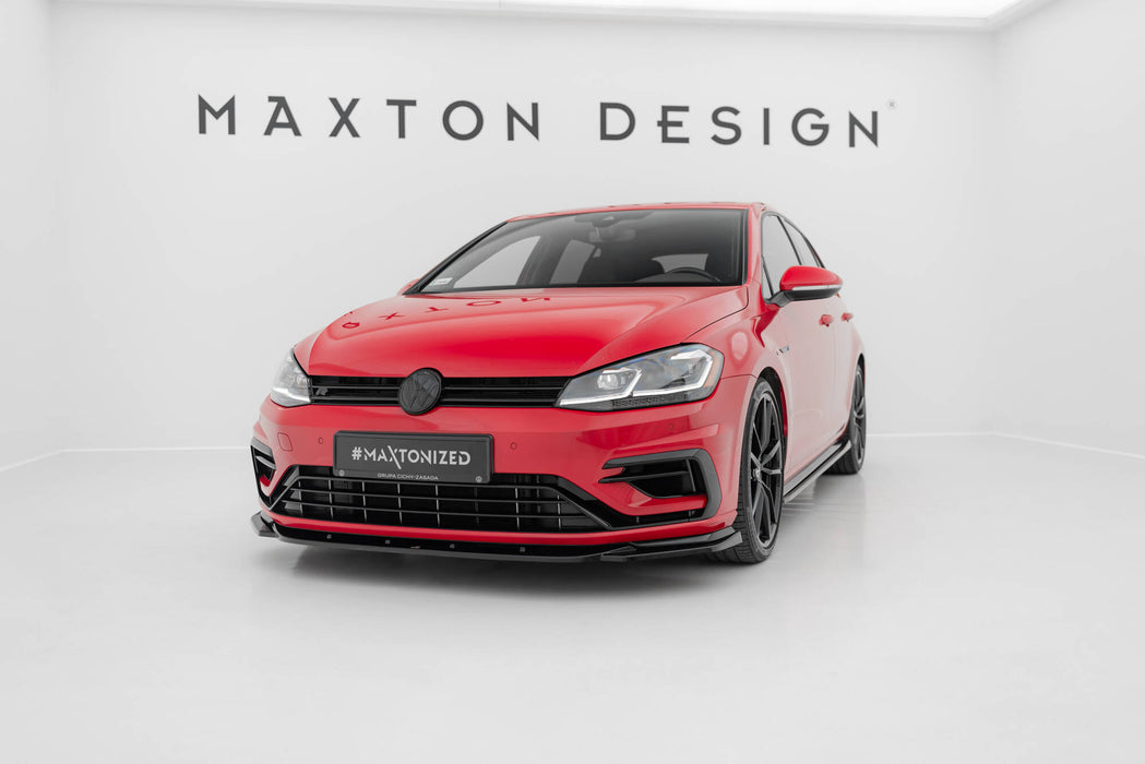 Maxton Design Front Splitter V.9 Volkswagen Golf R / R-Line Mk7 Facelift