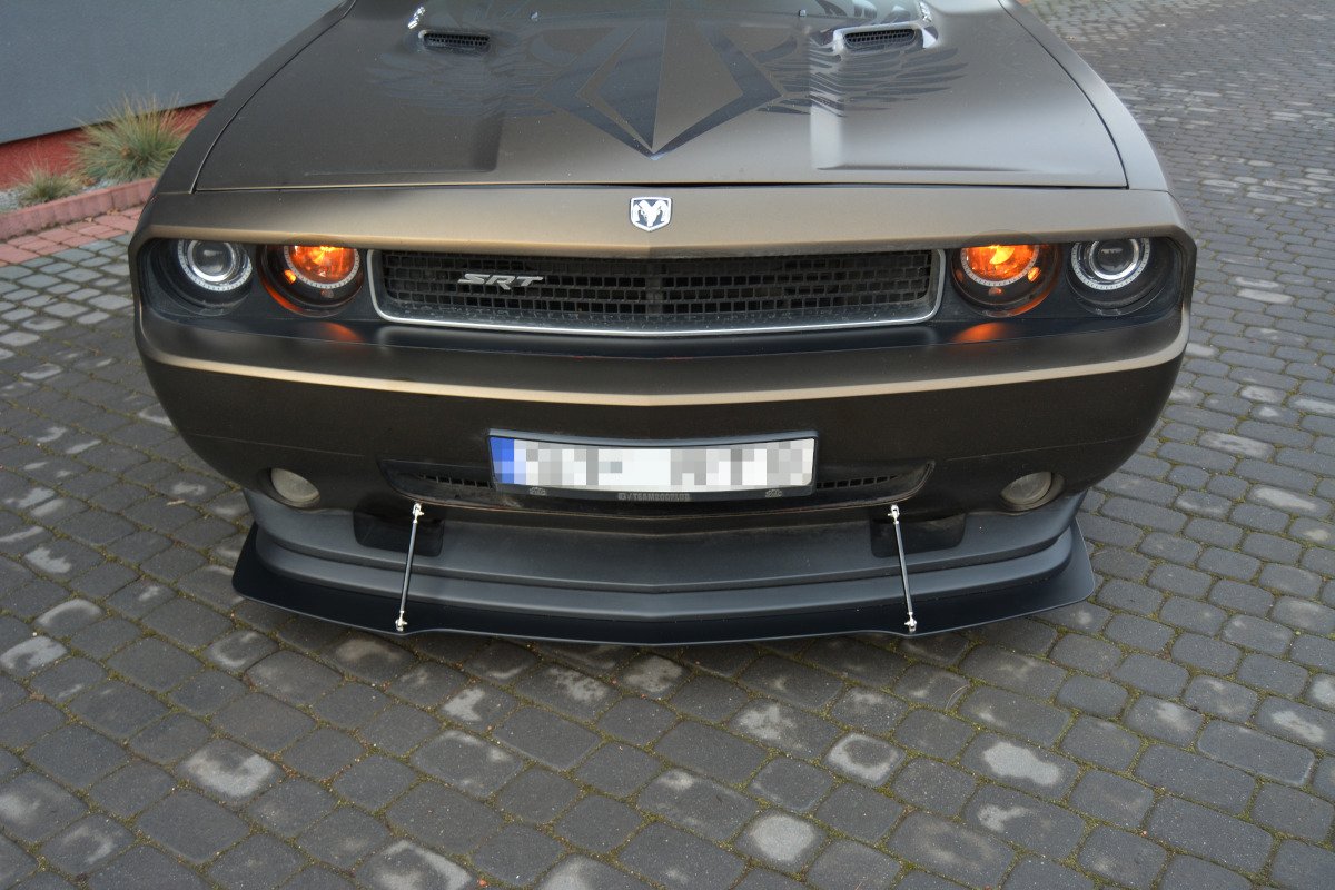 Maxton Design HYBRID FRONT SPLITTER V.1 DODGE CHALLENGER MK3. PHASE-I ...