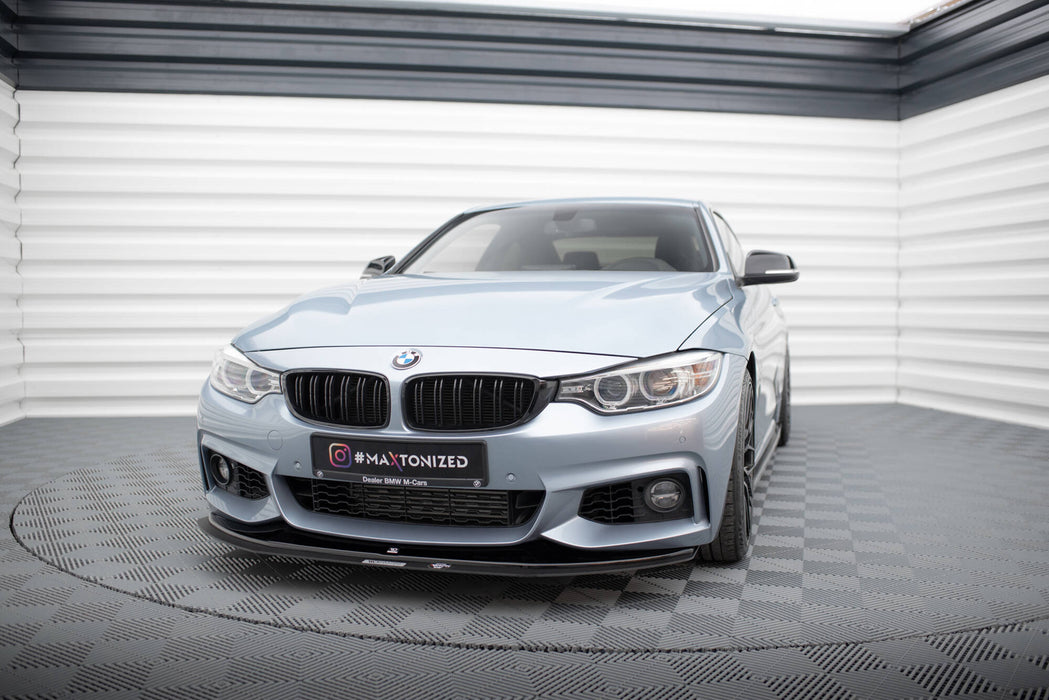 Maxton Design HYBRID FRONT SPLITTER for BMW 4 Coupe / Gran Coupe / Cabrio M-Pack F32 / F36 / F33
