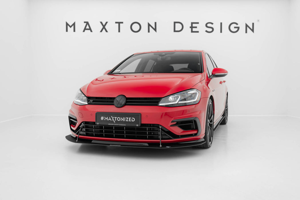 Maxton Design Hybrid Front Racing Splitter VW Golf 7 R / R-Line Facelift