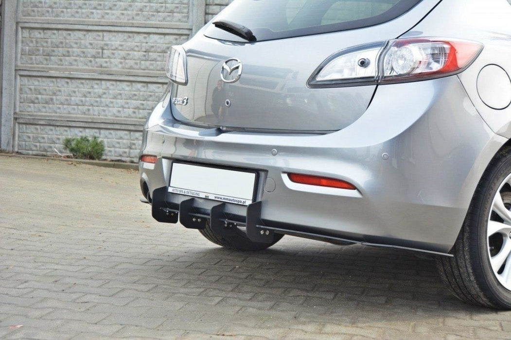 Maxton Design MAZDA 3 MK2 SPORT (PREFACE) REAR DIFFUSER & REAR SIDE SPLITTERS