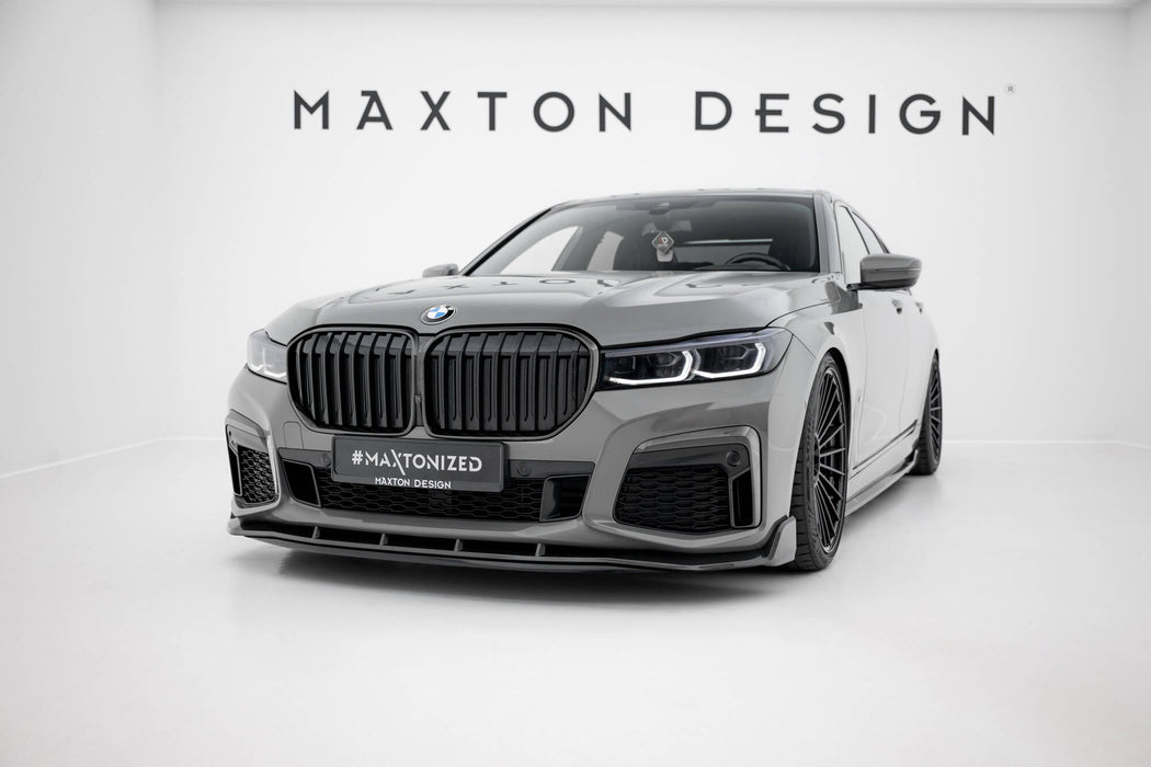 Maxton Design Prepreg Carbon Fiber Front Splitter + ABS Splitter BMW 7 M-Pack G11 Facelift
