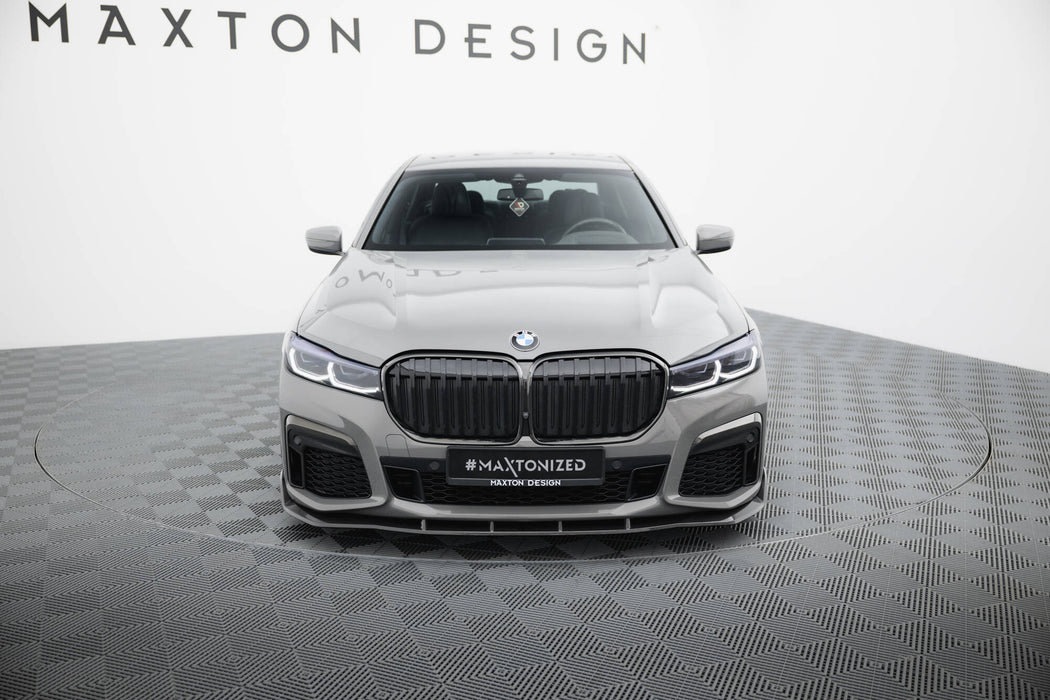Maxton Design Prepreg Carbon Fiber Front Splitter + ABS Splitter BMW 7 M-Pack G11 Facelift