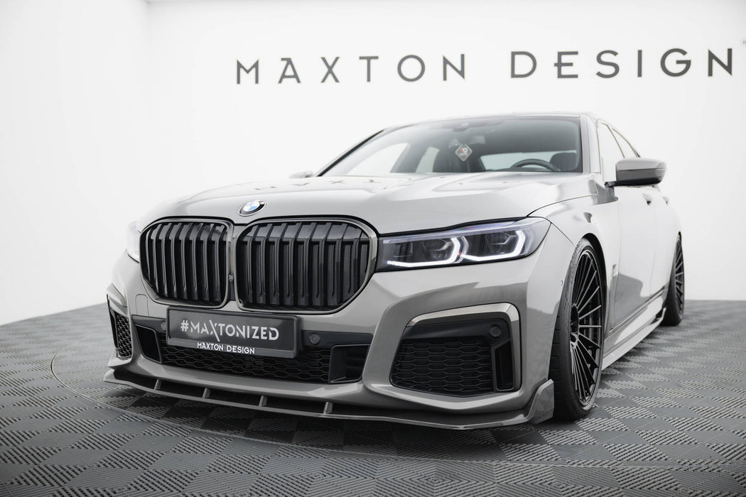 Maxton Design Prepreg Carbon Fiber Front Splitter + ABS Splitter BMW 7 M-Pack G11 Facelift