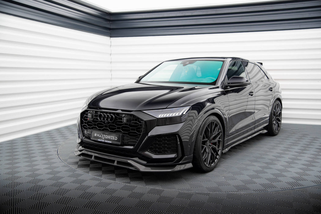 Maxton Design Prepreg Carbon Fiber Front Splitter Audi RSQ8 Mk1