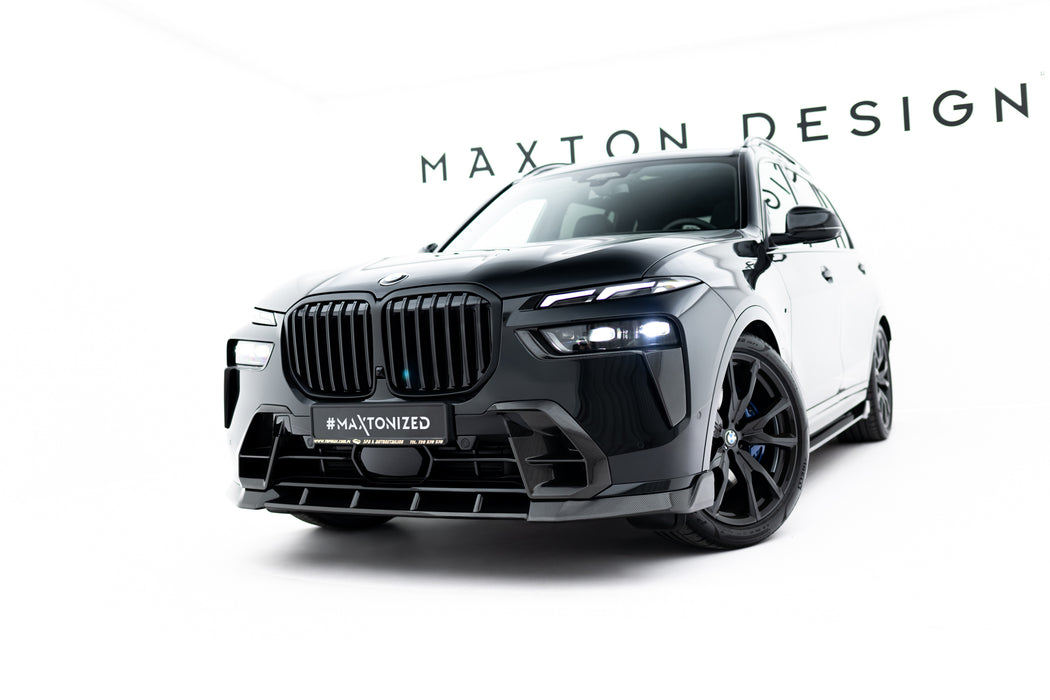 Maxton Design Prepreg Carbon Fiber Front Splitter BMW X7 M-Pack G07 Facelift