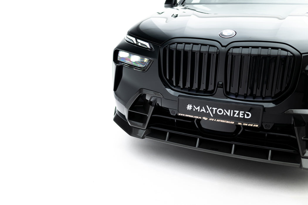 Maxton Design Prepreg Carbon Fiber Front Splitter BMW X7 M-Pack G07 Facelift