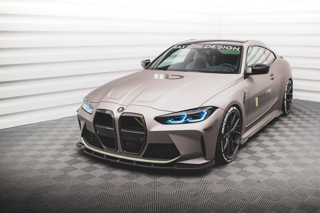 Maxton Design Prepreg Carbon Fiber Front Splitter V.1 BMW M4 G82 / G82 Facelift