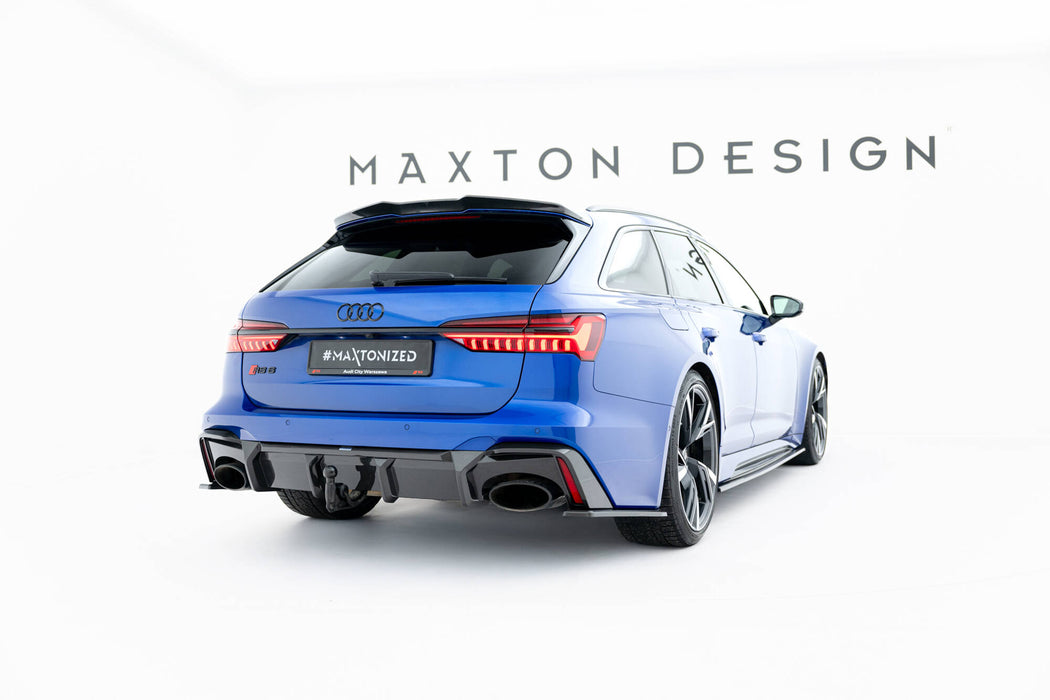 Maxton Design Prepreg Carbon Fiber Rear Diffuser Audi RS6 / RS7 C8  (version with towbar)