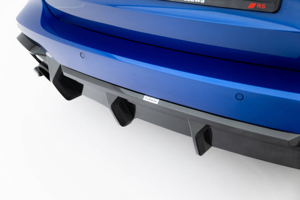 Maxton Design Prepreg Carbon Fiber Rear Diffuser Audi RS6 / RS7 C8  (version with towbar)