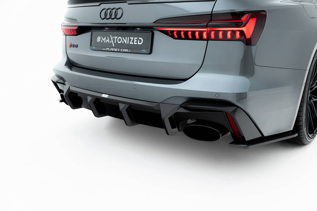 Maxton Design Prepreg Carbon Fiber Rear Diffuser Audi RS6 / RS7 C8 (version without towbar)