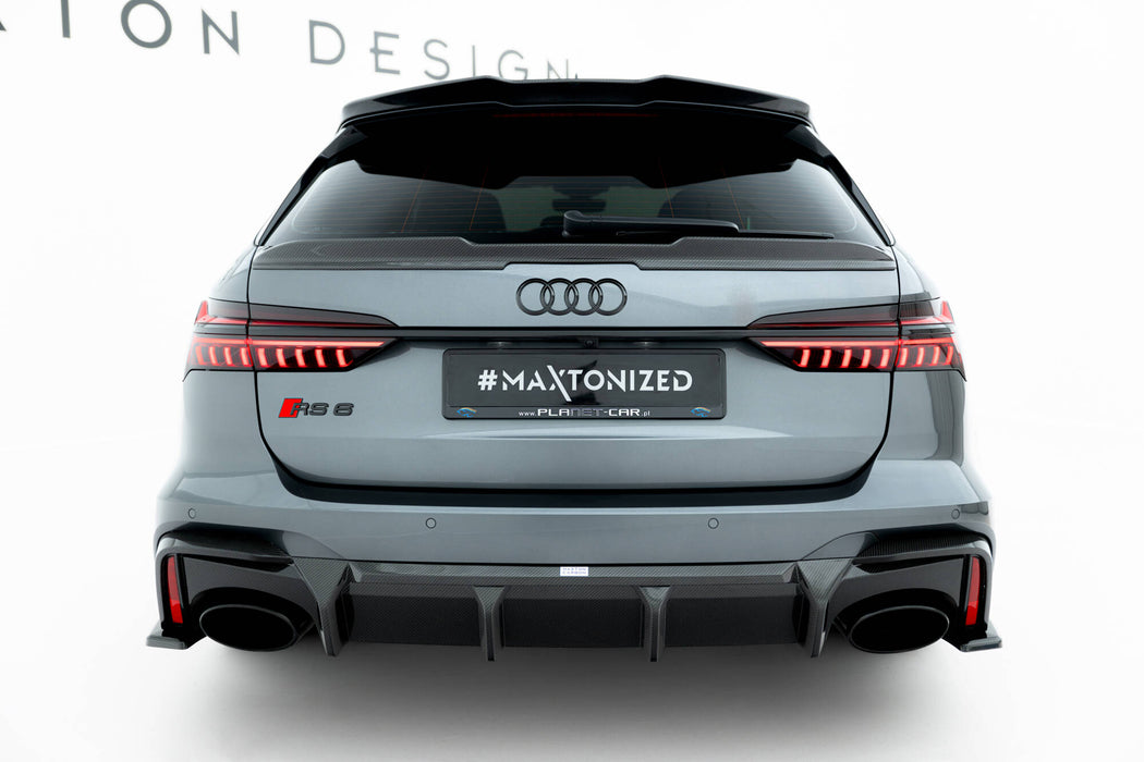 Maxton Design Prepreg Carbon Fiber Rear Diffuser Audi RS6 / RS7 C8 (version without towbar)