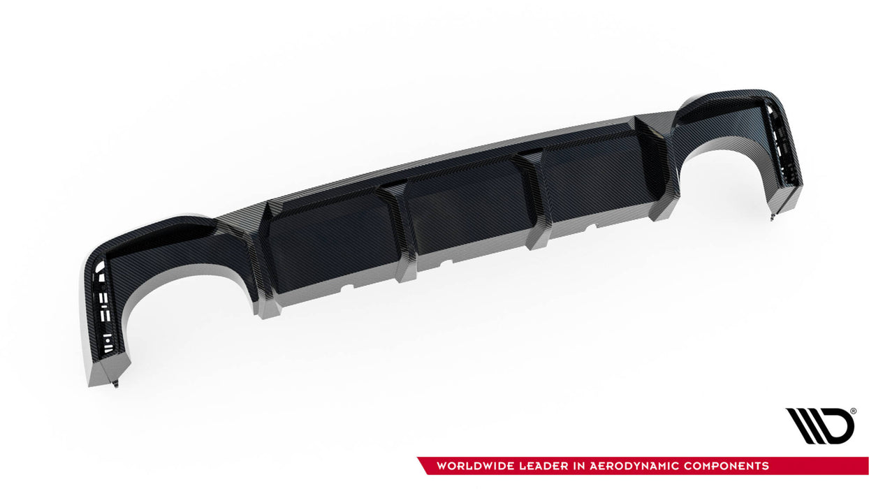 Maxton Design Prepreg Carbon Fiber Rear Diffuser Audi RS6 / RS7 C8 (version without towbar)