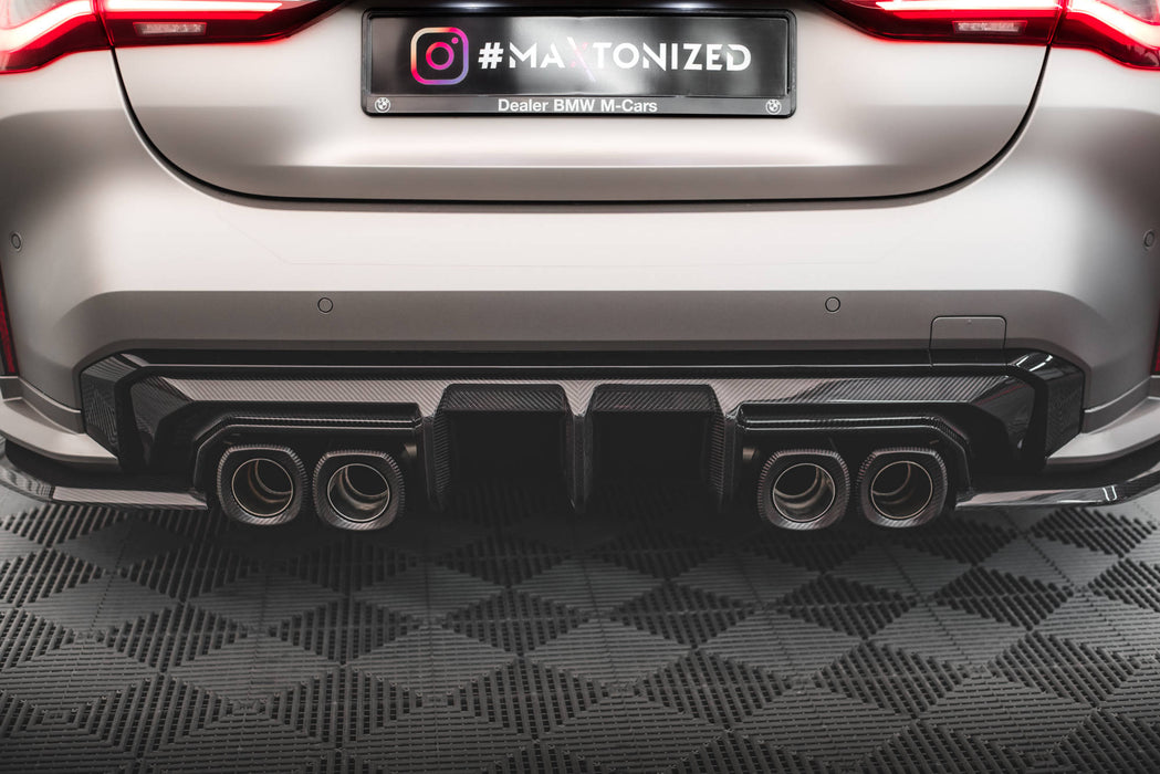 Maxton Design Prepreg Carbon Fiber Rear Diffuser BMW M4 G82 / G82 Facelift / M3 G0 G81