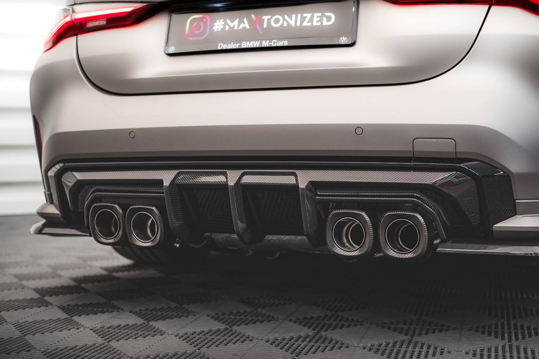 Maxton Design Prepreg Carbon Fiber Rear Diffuser BMW M4 G82 / G82 Facelift / M3 G0 G81