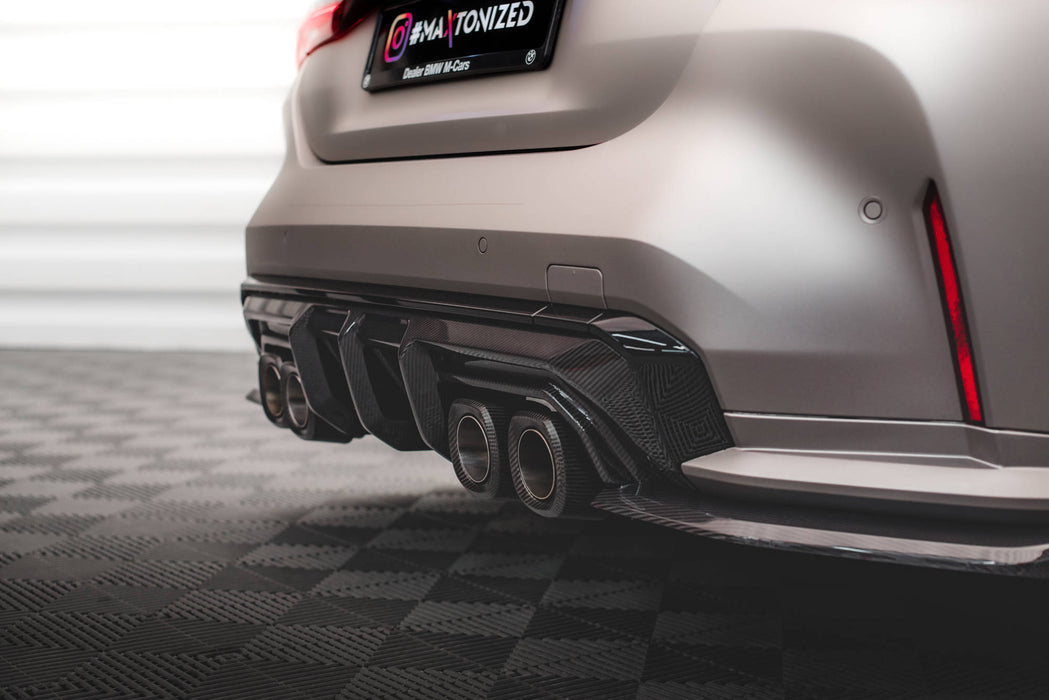 Maxton Design Prepreg Carbon Fiber Rear Diffuser BMW M4 G82 / G82 Facelift / M3 G0 G81