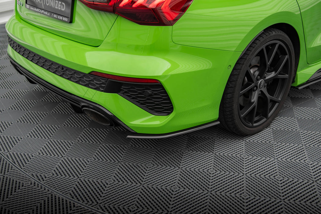 Maxton Design Prepreg Carbon Fiber Rear Side Splitters Audi RS3 Sedan 8Y