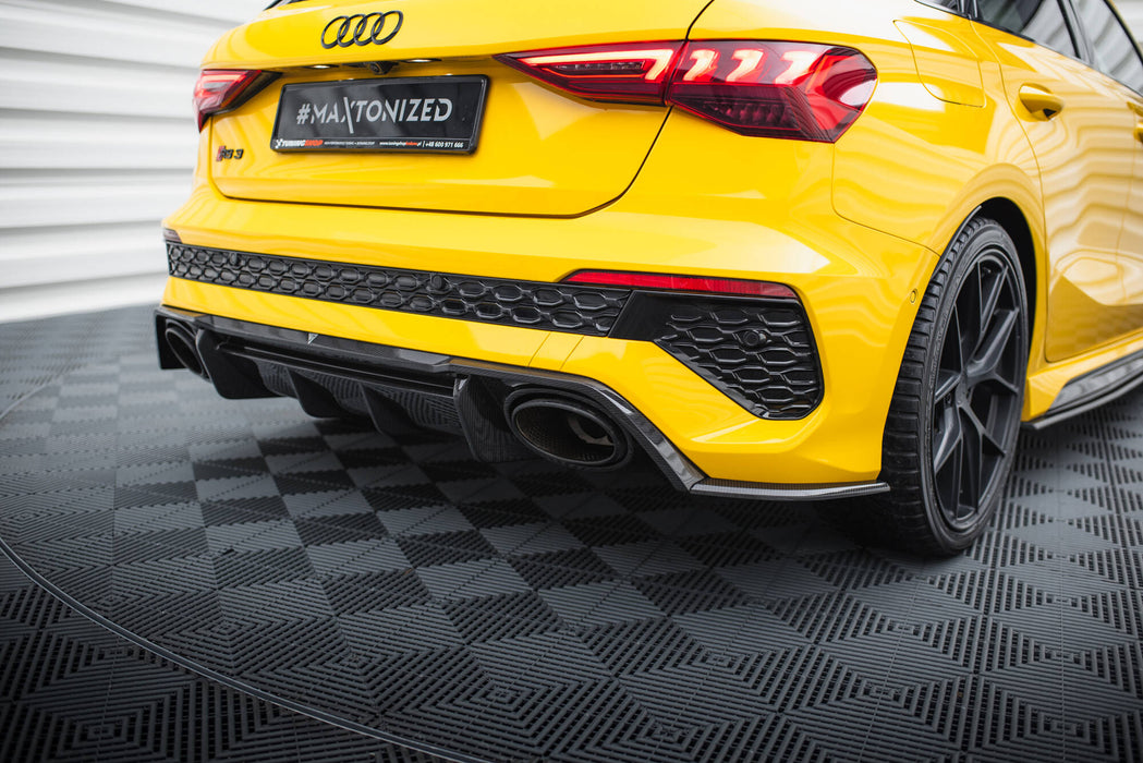 Maxton Design Prepreg Carbon Fiber Rear Side Splitters Audi RS3 Sportback 8Y