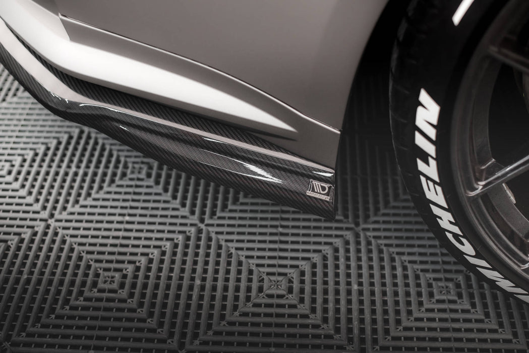 Maxton Design Prepreg Carbon Fiber Rear Side Splitters BMW M4 G82 / G82 Facelift