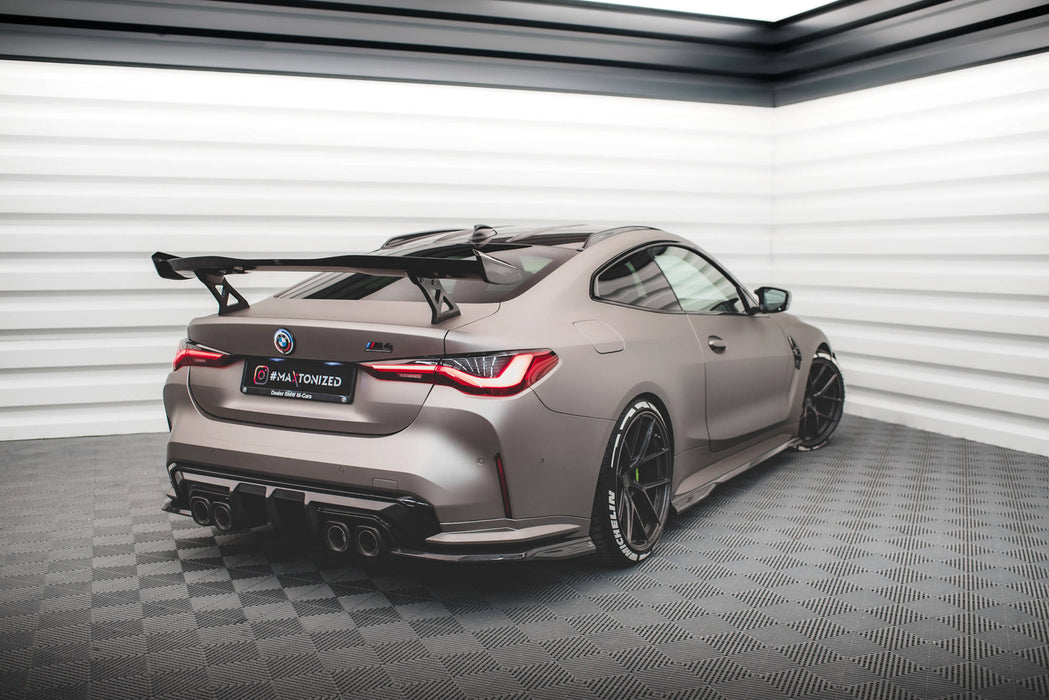 Maxton Design Prepreg Carbon Fiber Rear Side Splitters BMW M4 G82 / G82 Facelift