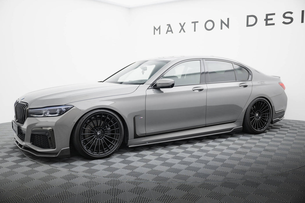 Maxton Design Prepreg Carbon Fiber Side Skirts BMW 7 M-Pack G11 Facelift