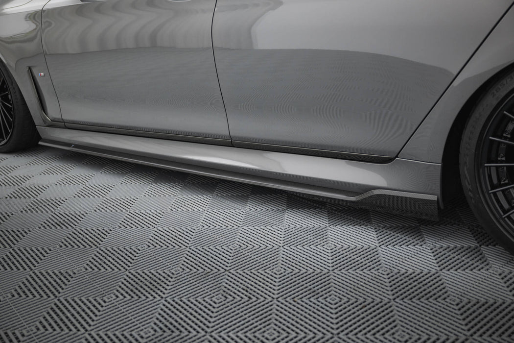 Maxton Design Prepreg Carbon Fiber Side Skirts BMW 7 M-Pack G11 Facelift