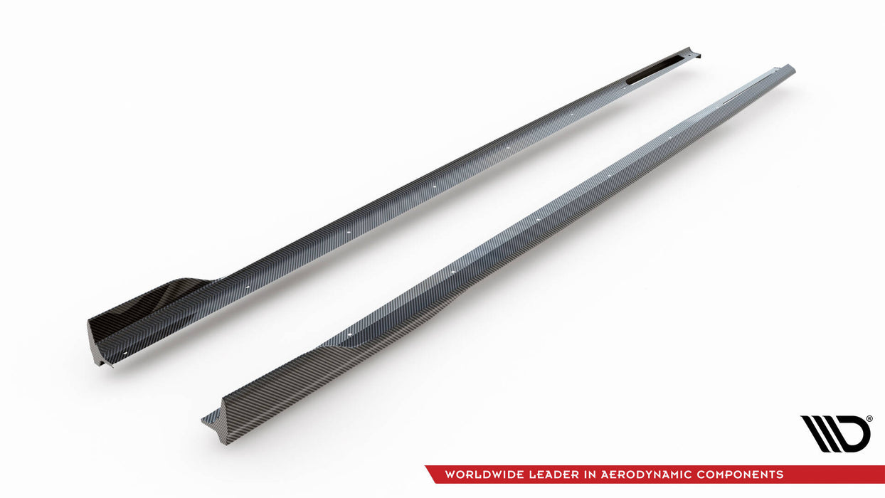 Maxton Design Prepreg Carbon Fiber Side Skirts BMW 7 M-Pack G11 Facelift