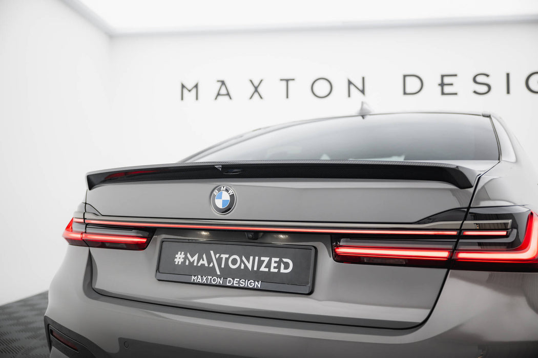 Maxton Design Prepreg Carbon Fiber Tailgate Spoiler BMW 7 G11 / G11 Facelift