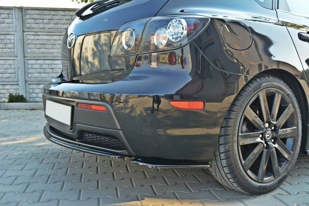 Maxton Design REAR SIDE SPLITTERS MAZDA 3 MPS MK1 (PREFACE) US-Spec Version