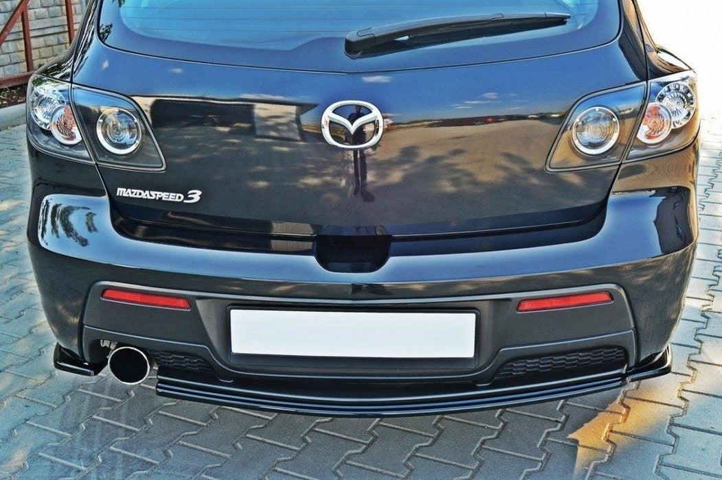 Maxton Design REAR SIDE SPLITTERS MAZDA 3 MPS MK1 (PREFACE) US-Spec Version