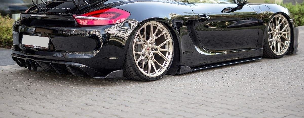 Maxton Design REAR SIDE SPLITTERS Porsche Cayman Mk2 981C