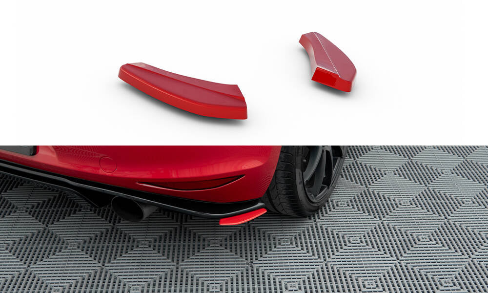Maxton Design REAR SIDE SPLITTERS VW GOLF Mk7 GTI CLUBSPORT