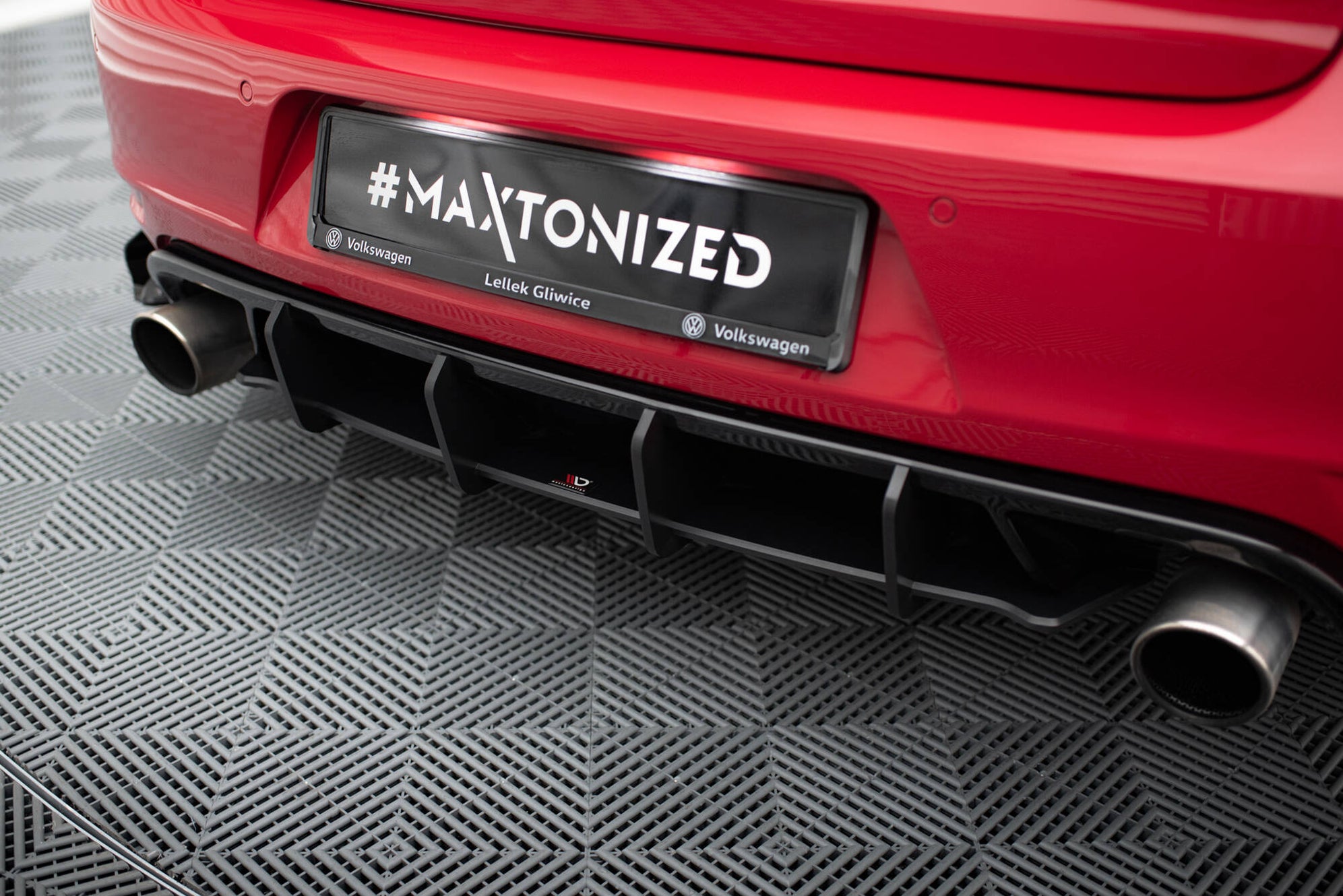 Maxton Diffuser Maxton Design Racing Durability Rear Diffuser V.2 Volkswagen Golf GTI ...