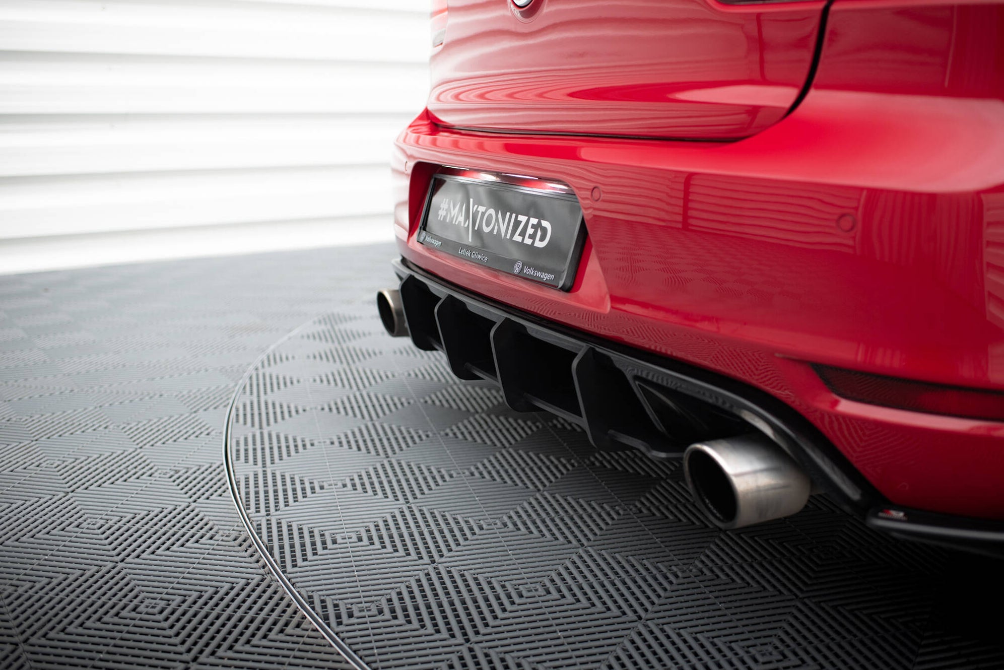 Maxton Design Racing Durability Rear Diffuser V.2 Volkswagen Golf GTI ...