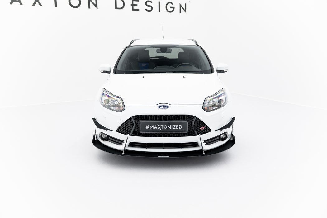 Maxton Design Racing Front Splitter V.2 Ford Focus ST Mk3