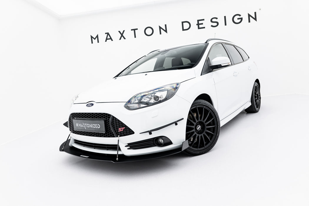 Maxton Design Racing Front Splitter V.2 Ford Focus ST Mk3